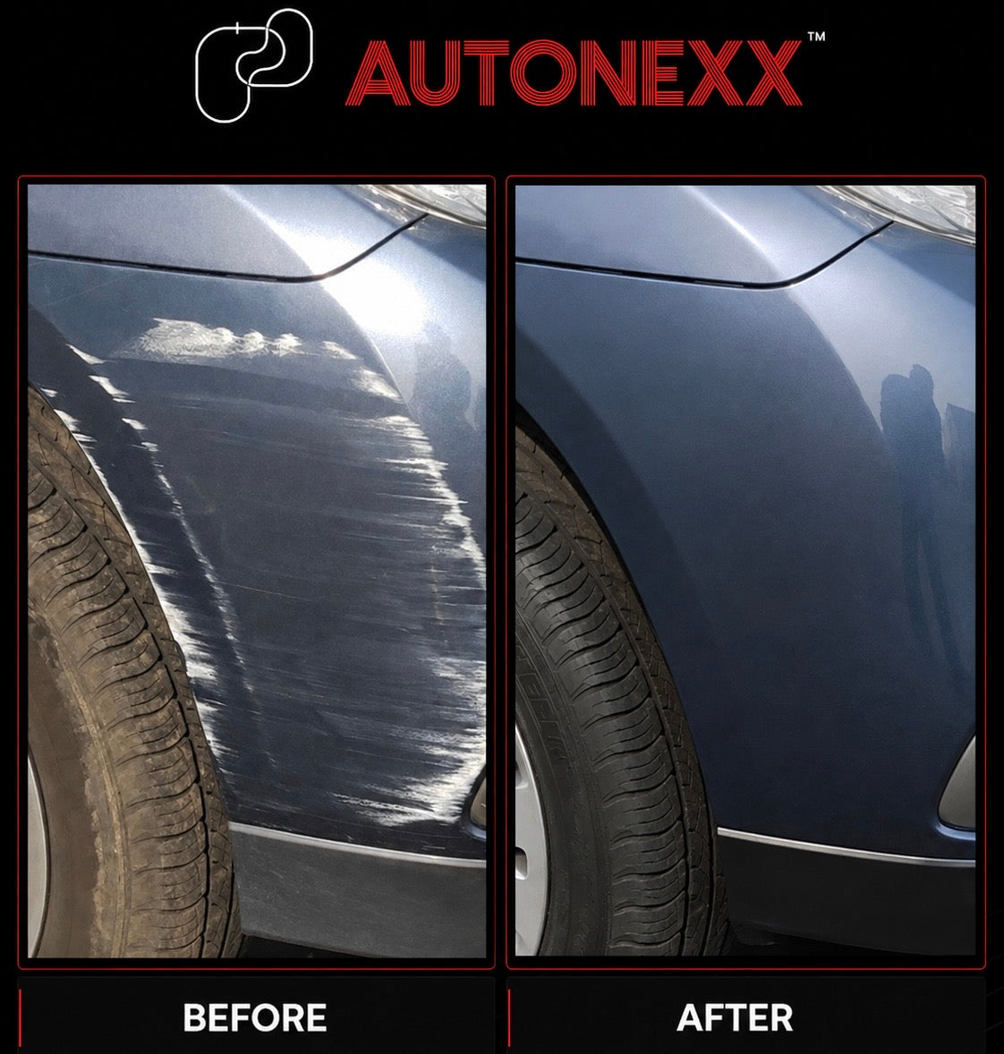 AUTONEXX scratch removal before and after result 2